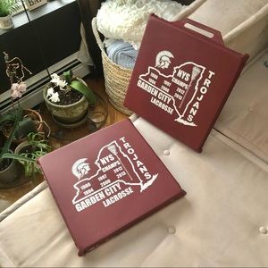 Set of 2 Garden City Lacrosse Stadium Seat Cushions